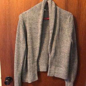 Gray Gap open front sweater